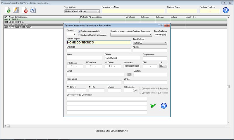 Programa OS Assistencia Tcnica v4.0 - FpqSystem