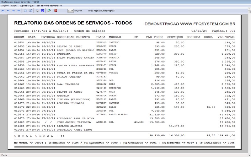 Programa OS Oficina Mecanica com Ordem de Servio e Financeiro v4.0