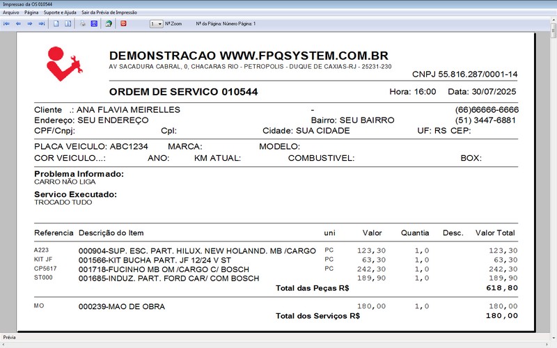 Imagens do Programa